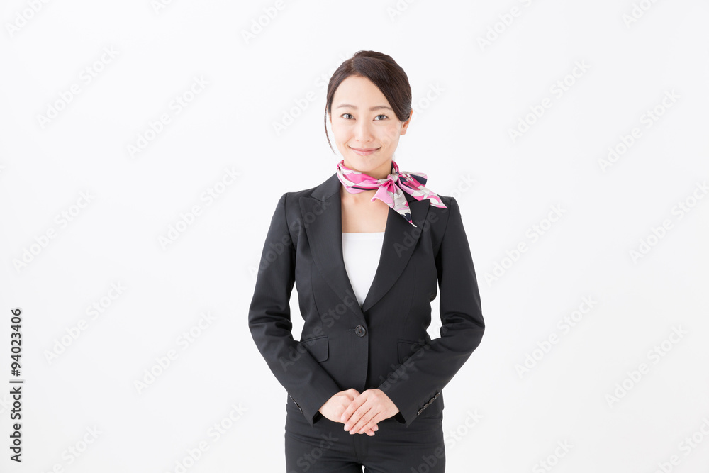portrait of asian businesswoman on white background portrait of asian businesswoman on white background