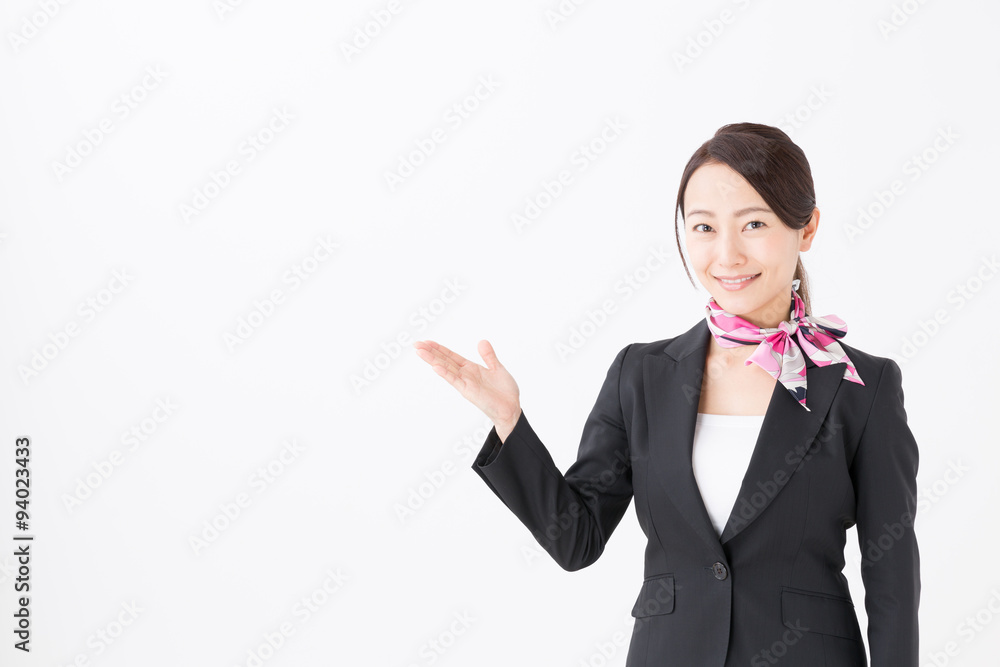 portrait of asian businesswoman on white background portrait of asian businesswoman on white background