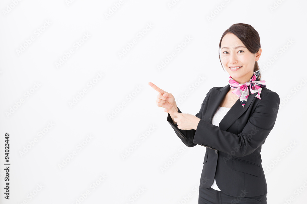 portrait of asian businesswoman on white background portrait of asian businesswoman on white background