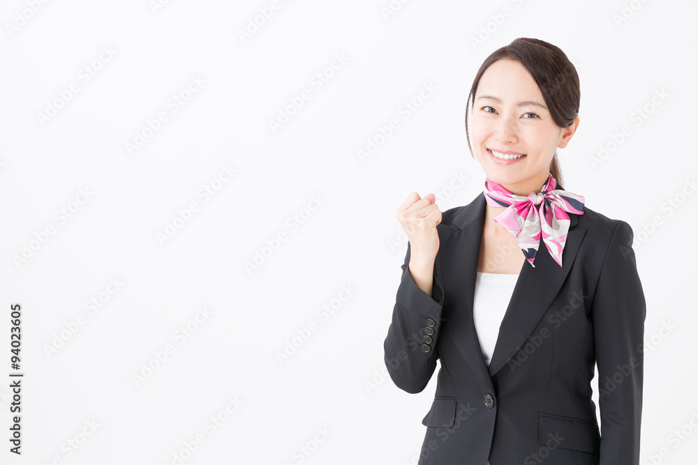 portrait of asian businesswoman on white background portrait of asian businesswoman on white background