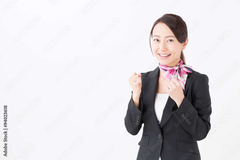 portrait of asian businesswoman on white background portrait of asian businesswoman on white background