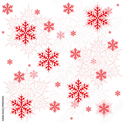 Seamless winter holiday snowflake background vector © Dunhill