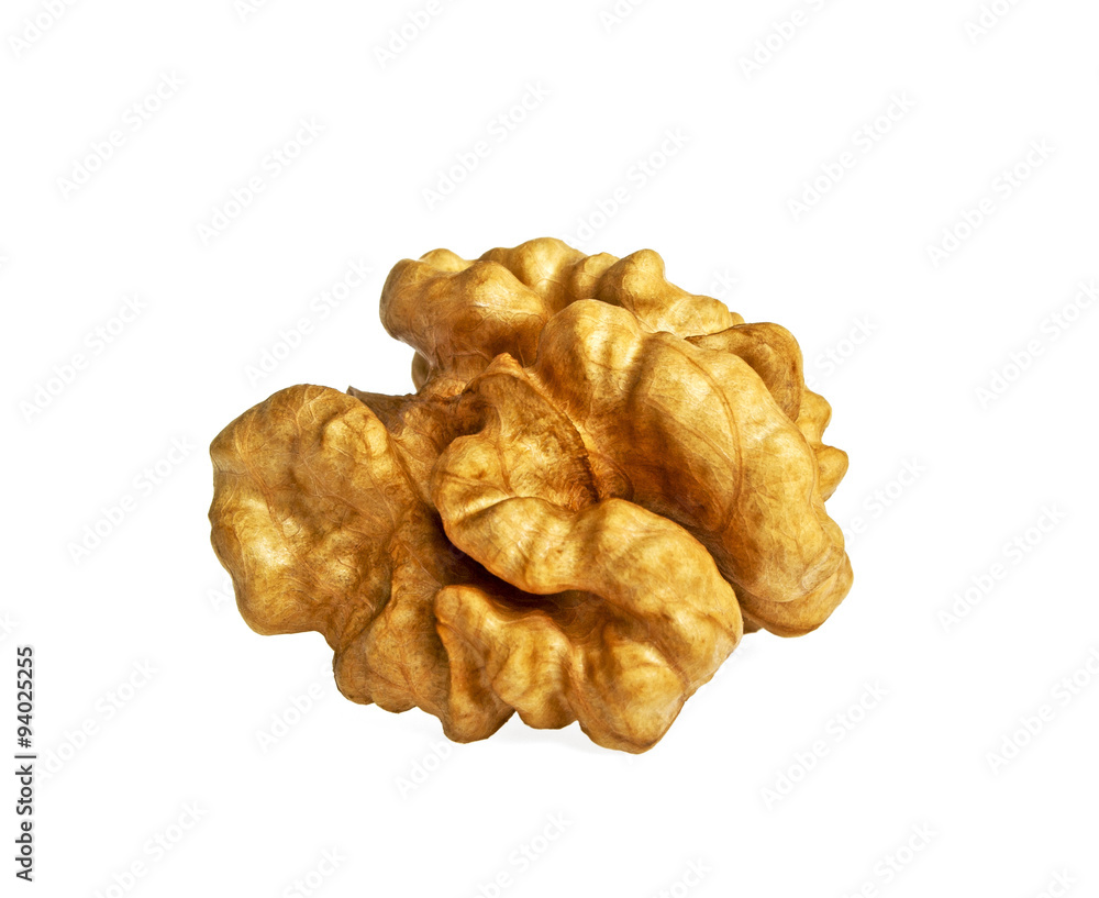 Kernel walnut isolated on a white background Kernel walnut isolated on a white background