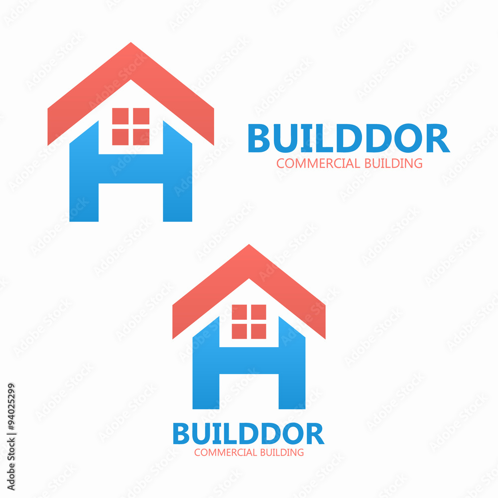 Letter H and real estate logo template Letter H and real estate logo template
