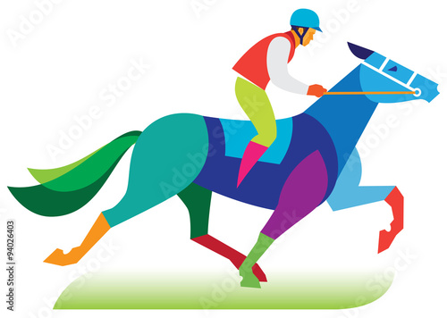 Rider on the horse