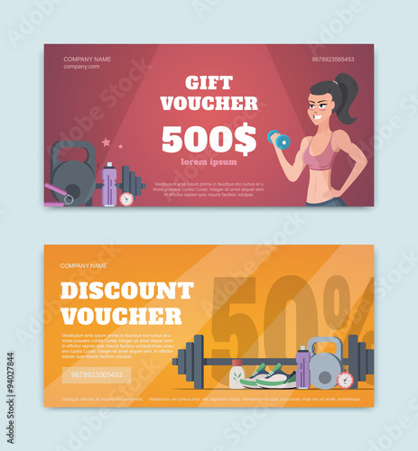 Vector illustration of a gift certificate