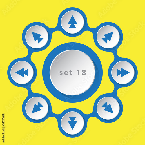 icons with arrows - eight directions