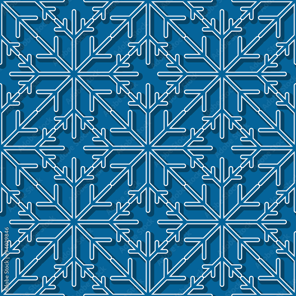 Snowflake seamless pattern. Editable vector. Eps 10 Snowflake seamless pattern. Editable vector. Eps 10