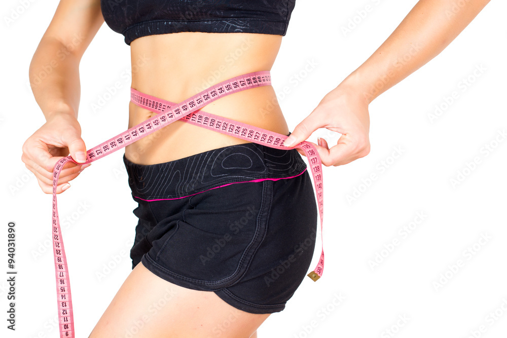Naklejka premium Slim Fit Diet Weight Measuring Waist
