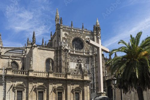 vistas de la Sevilla monumental desde la plaza del Triunfo, Andalucía photo