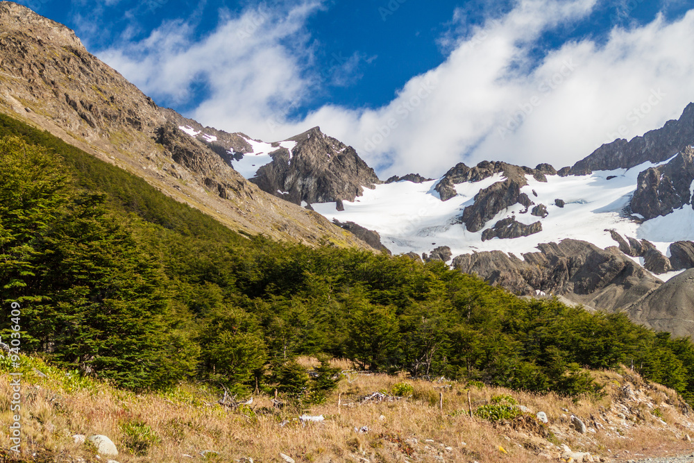 Glaciar Martial near Ushuaia, Tierra del Fuego, Argetina