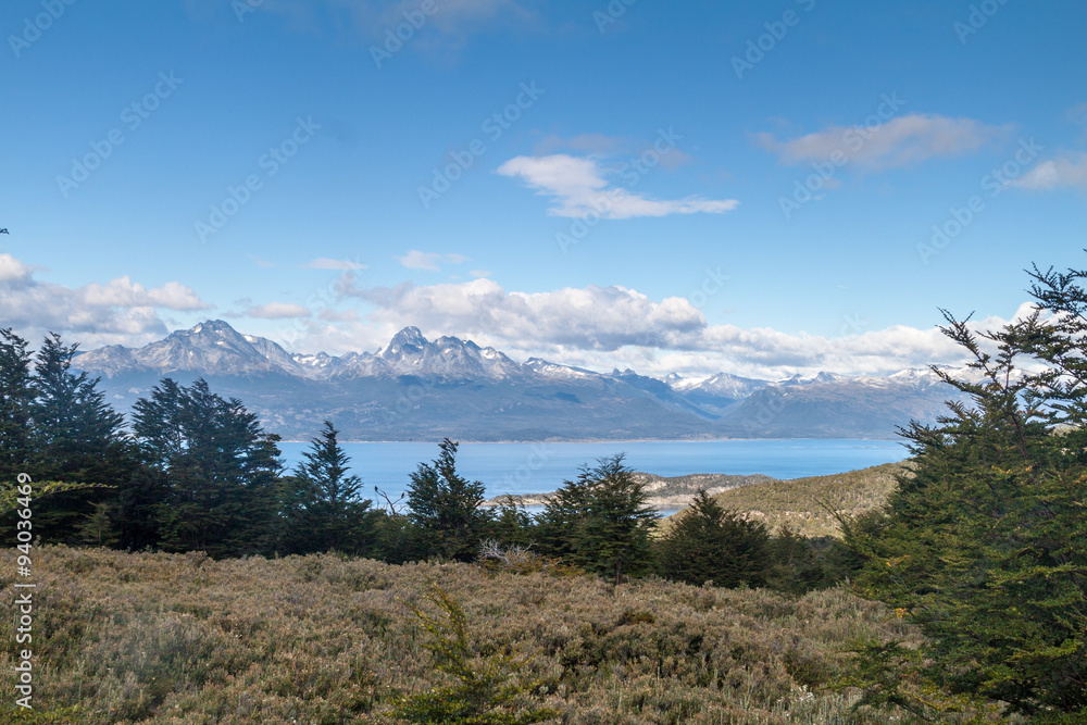 Mountains in National Park Tierra del Fuego, Argentina