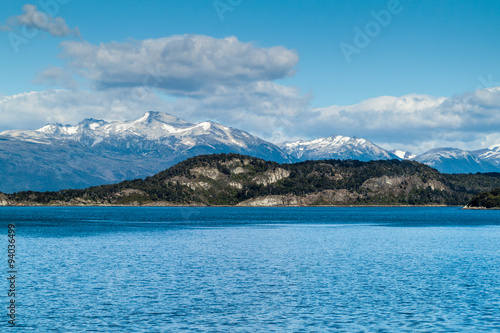 Lapataia bay in National Park Tierra del Fuego, Argentina