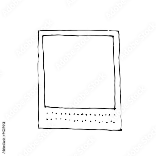 Vintage drawing photo frame