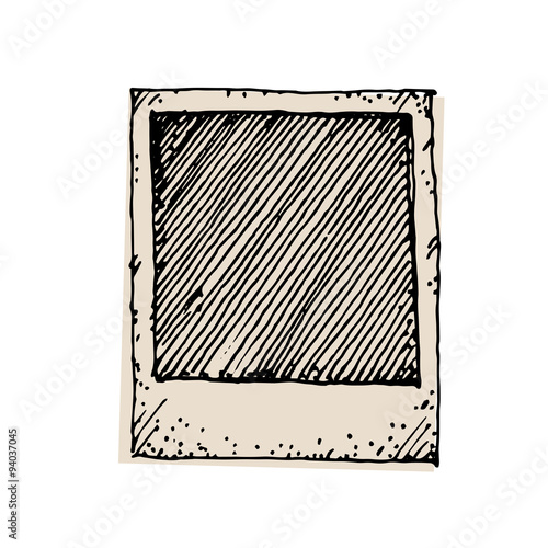 Vintage drawing photo frame