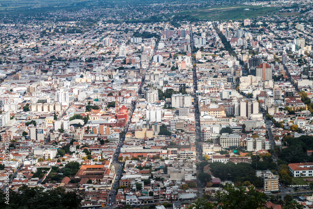 Obraz premium Aerial view of Salta, Argentina