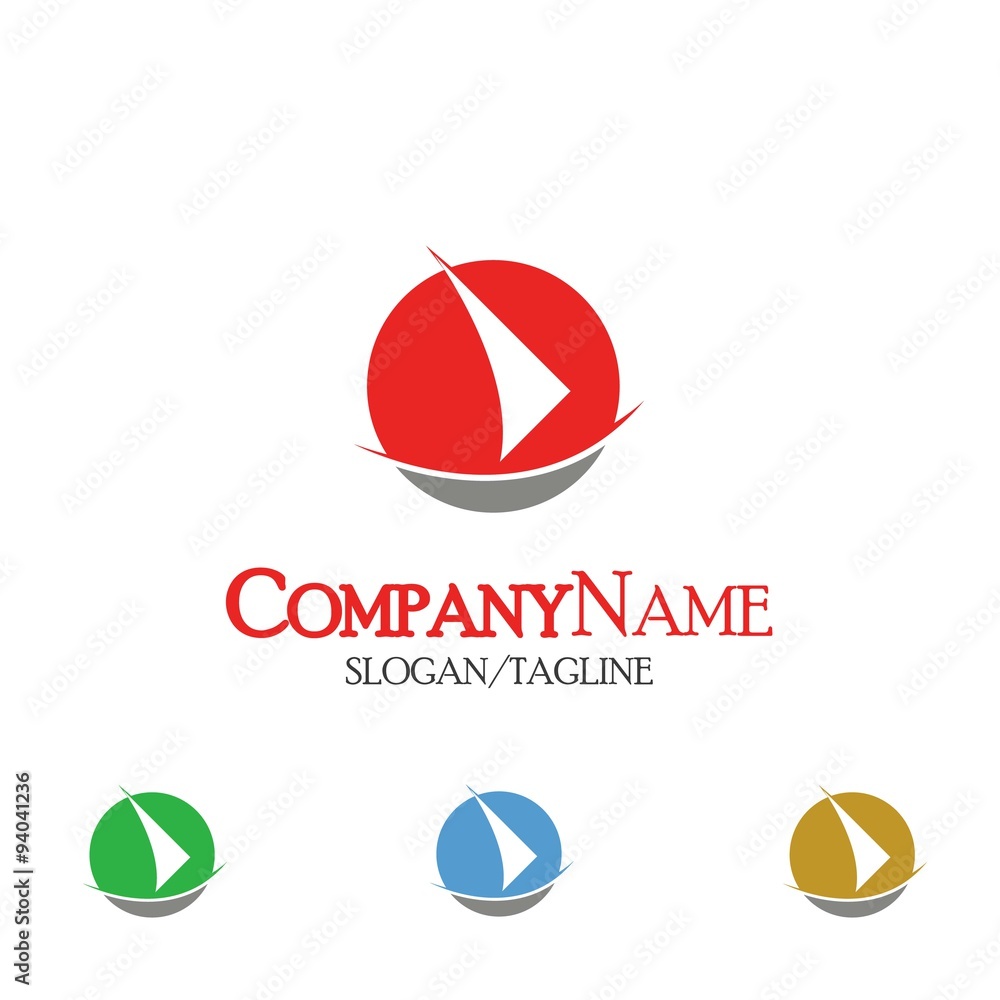 Fototapeta premium Travel Plane logo icon vector