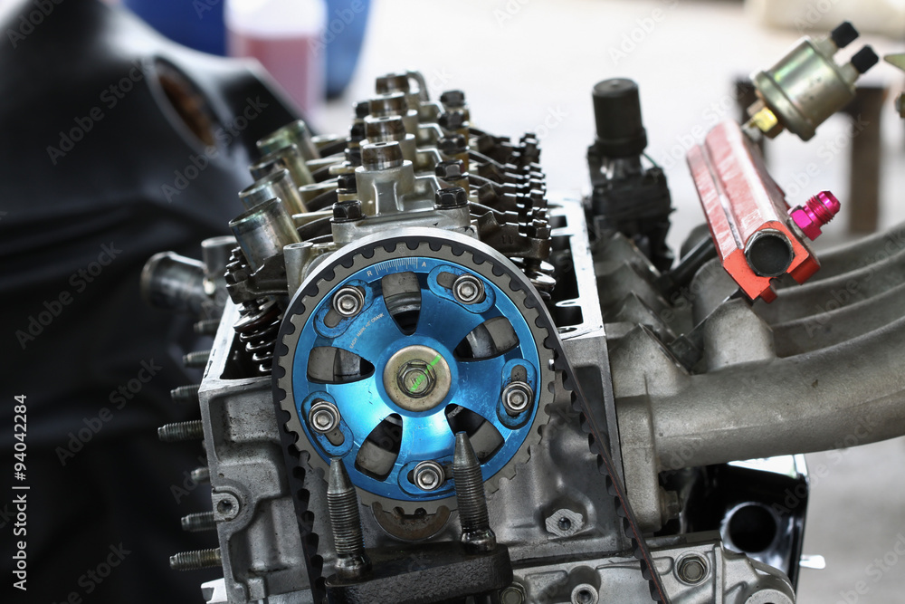 Machine equipment of a vehicle engine. auto parts industry. Intake and exhaust valve of the engine. Machine equipment of a vehicle engine. auto parts industry. Intake and exhaust valve of the engine.