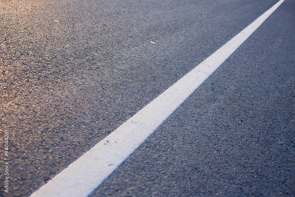 Fototapeta premium Road With White Line