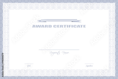 Award Certificate Design