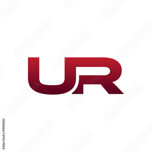 Modern Initial Logo UR