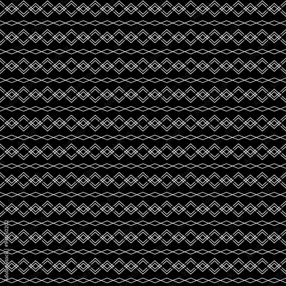 Seamless black and white decorative vector background with with zigzag lines Seamless black and white decorative vector background with with zigzag lines