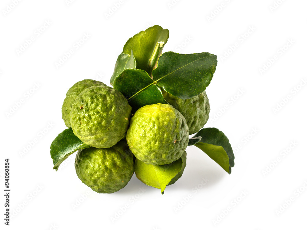 Bergamot on white background Bergamot on white background