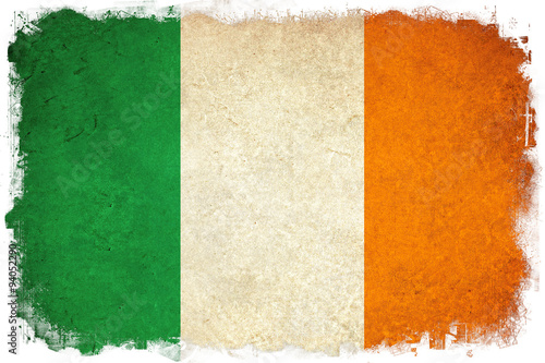 Ireland grunge flag