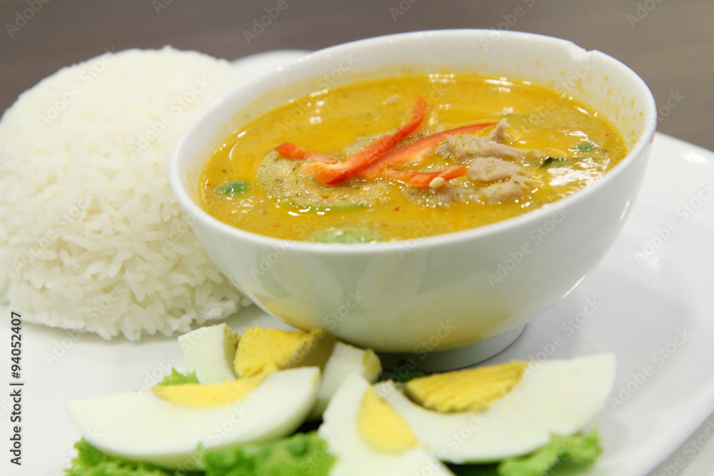 Chicken Green Curry set Chicken Green Curry set