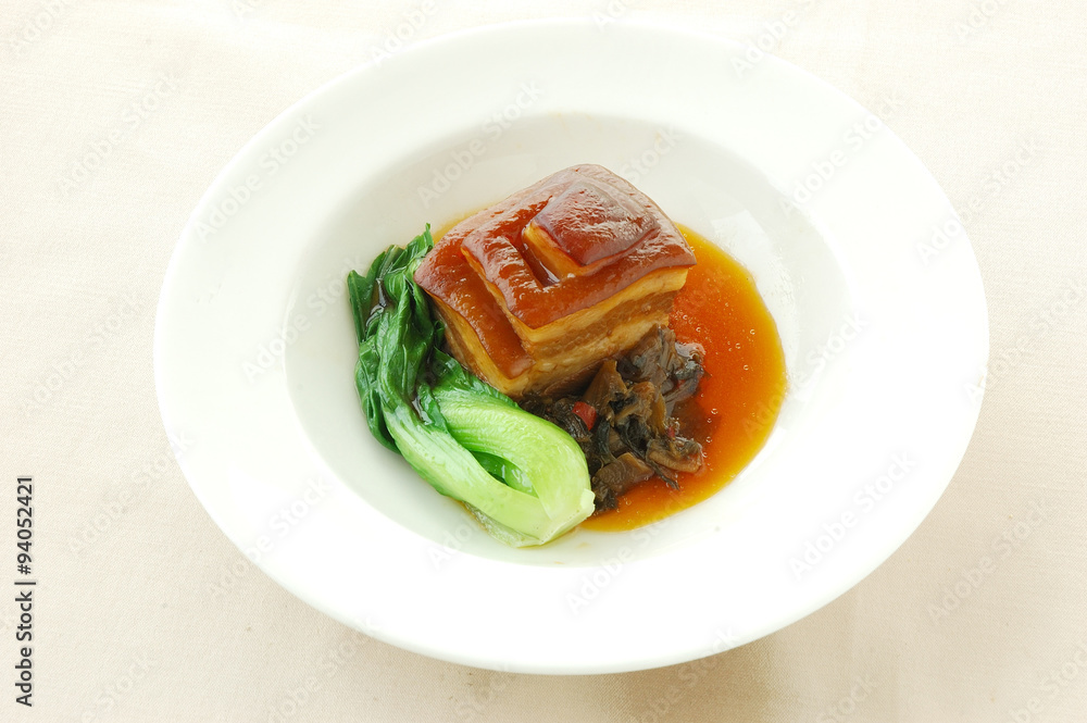 Stewed pork(belly meat) with brown sauce. chinese cuisine. yumcha, chinese food.
Stewed pork(belly meat) with brown sauce. chinese cuisine. yumcha, chinese food.