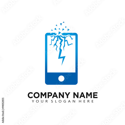 phone repair shop icon logo