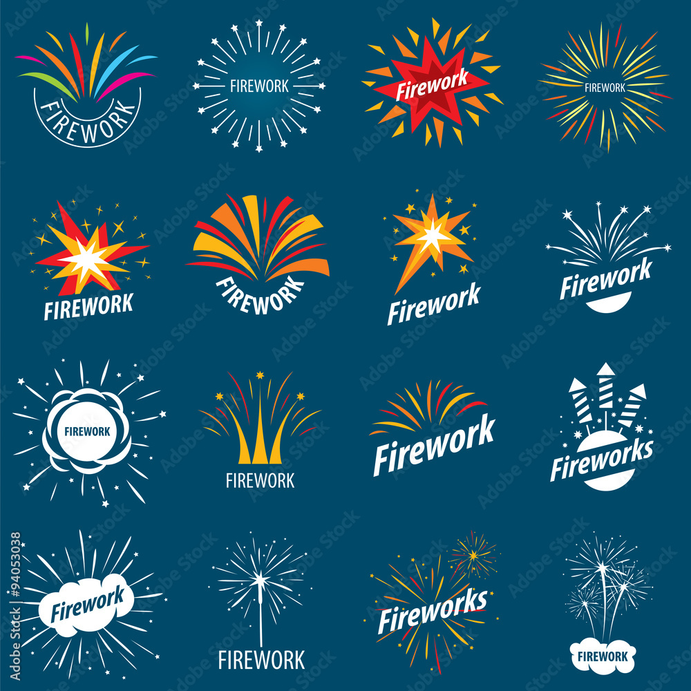 biggest collection of vector logos for fireworks