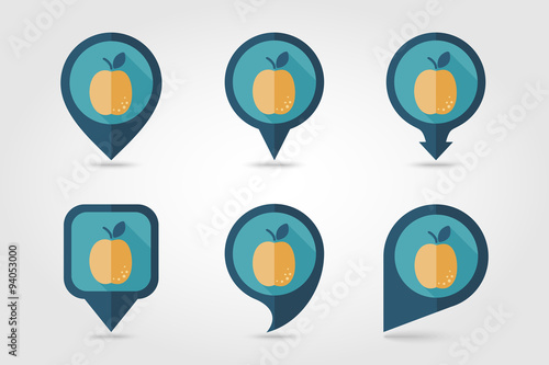 Apricot mapping pins icons Free Download Apricot mapping pins icons - GFXLoad
