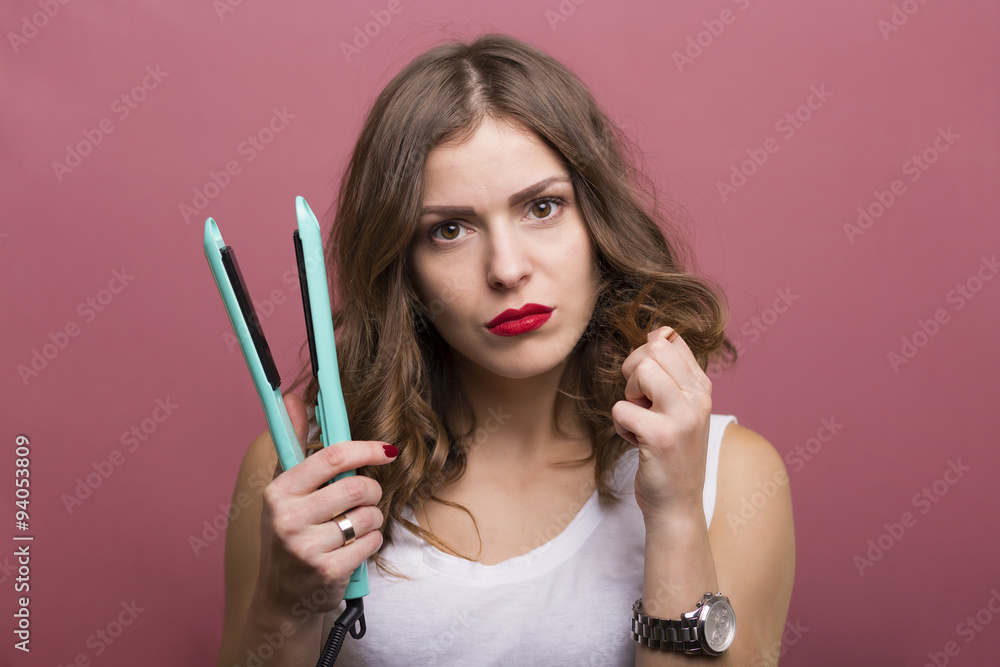 Obraz premium Hair styling