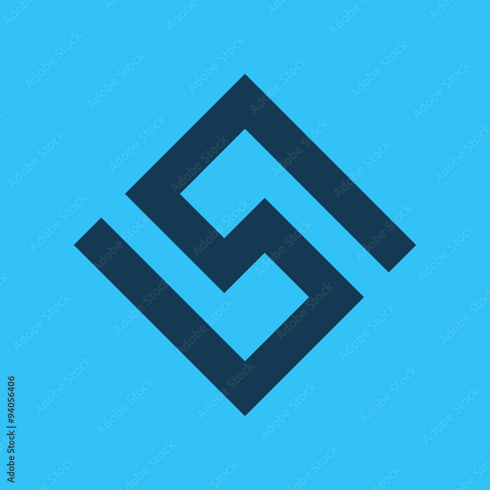 S letter line logo S letter line logo