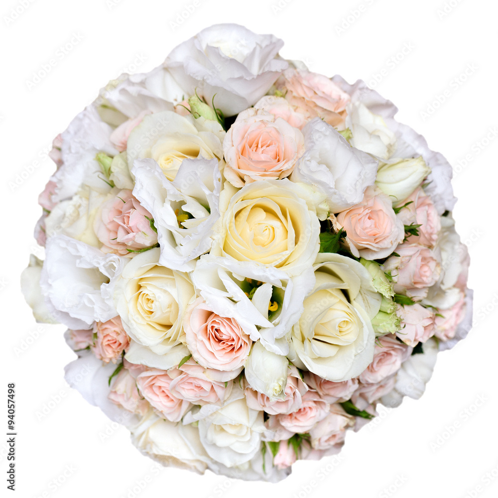 Fototapeta premium beautiful bridal bouquet at a wedding party, bunch of flowers.