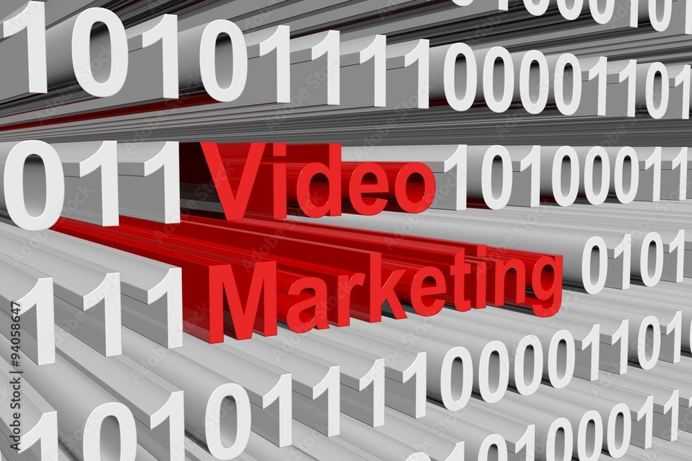 Video Marketing presents in the form of binary code