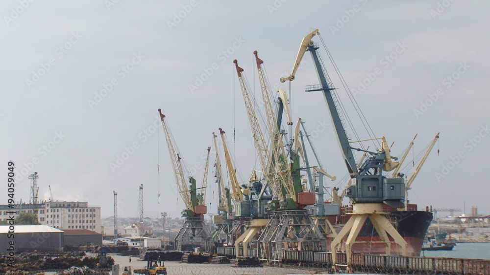 harbor cranes for loading cargo ship harbor cranes for loading cargo ship