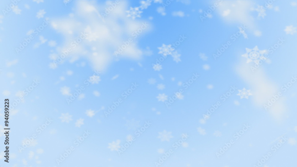 Winter Christmas background, falling snowflakes Winter Christmas background, falling snowflakes