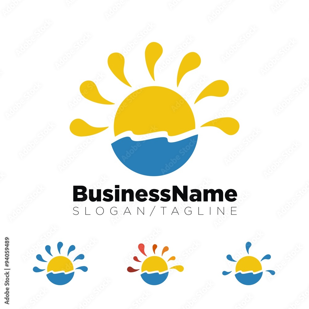 Sun logo icon Vector Sun logo icon Vector