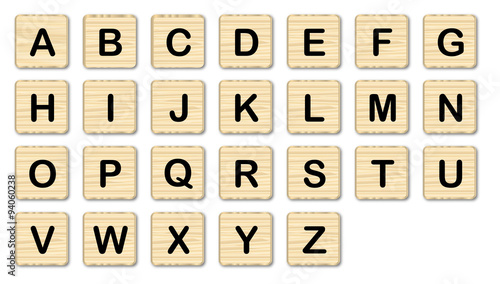 Wooden Alphabet Letters