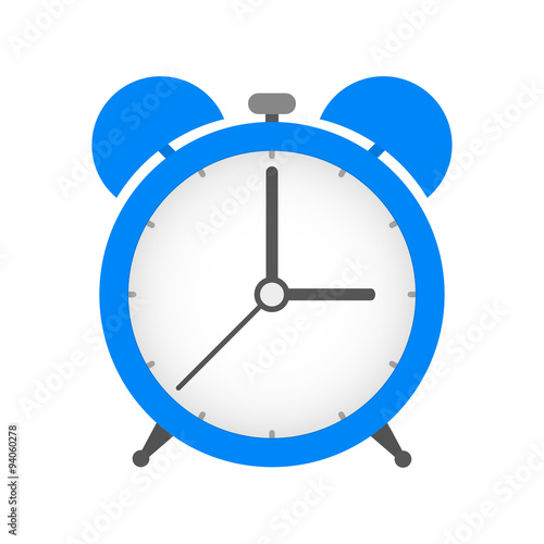 Alarm Clock in flat design illustration stylish