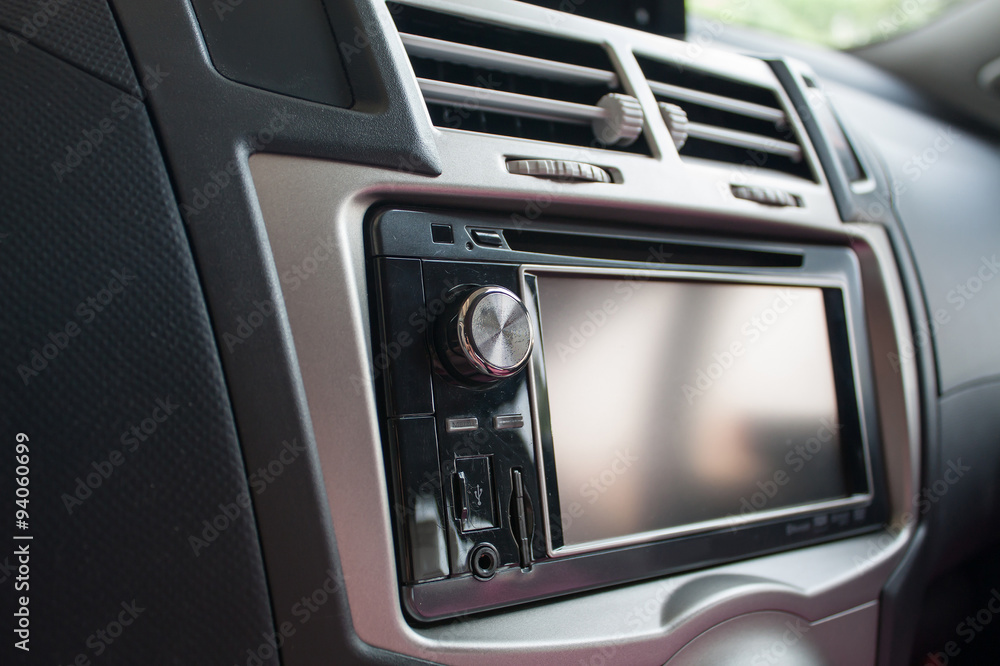 Console panel of the car