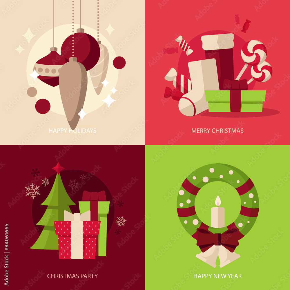 Christmas concept illustrations