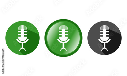 mic icons and symbol