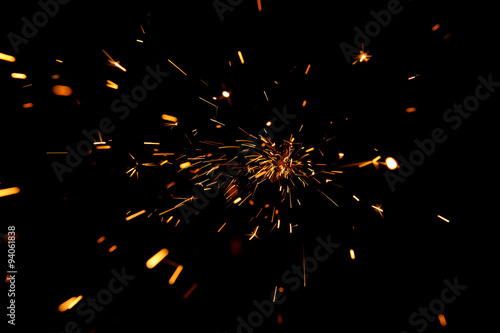 Glowing Flow of Sparks