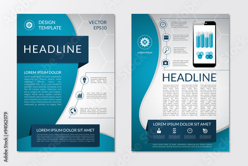 Flyer brochure design layout template 