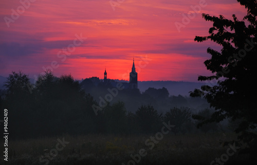 Church in sunset © trialartinf