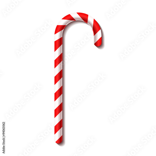 Christmas Candy Cane. New Year. Vector Illustration