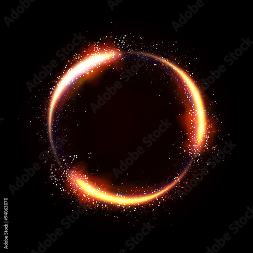 Glittering star dust circle